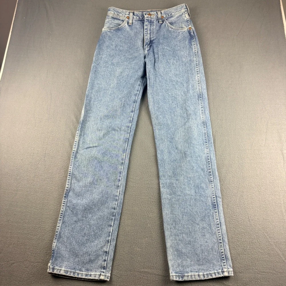 Vintage USA Wrangler Jeans Men's 29x34 Blue 13MWZAW Cowboy Cut Classic Straaight